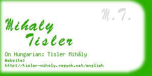 mihaly tisler business card